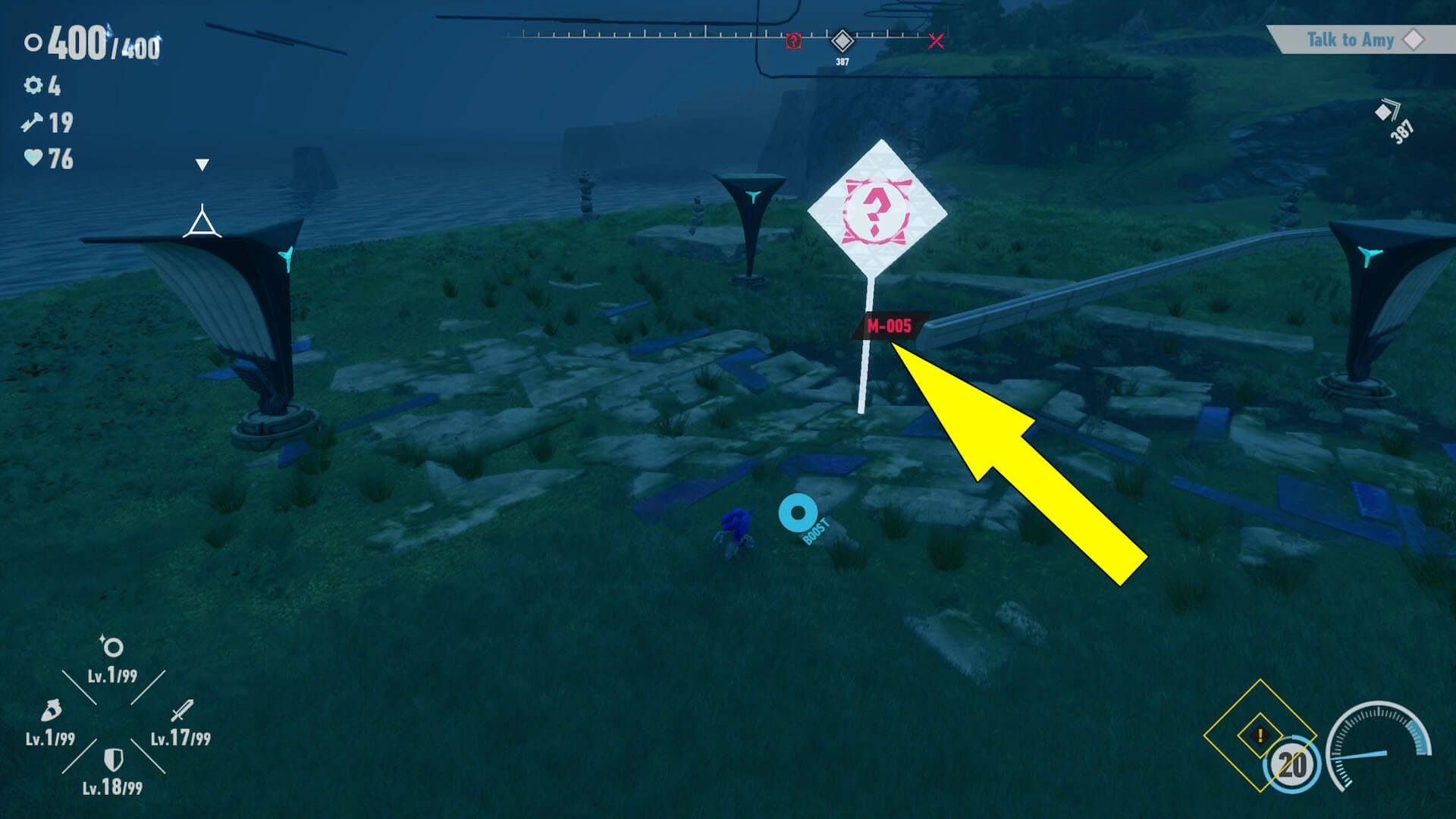 Sonic Frontiers – M-005 Challenge Location & Solution